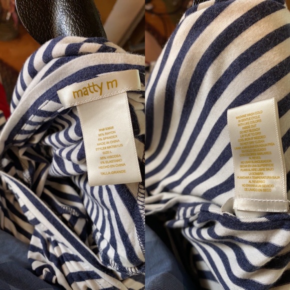 Matty M; Striped; T Shirt; Top; L - Picture 8 of 8